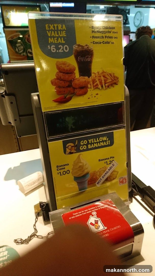 Fast Food Menu Display