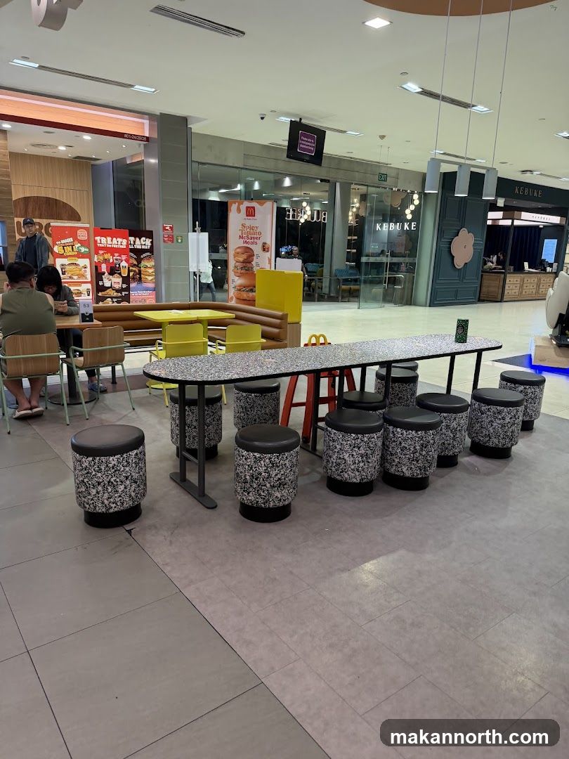 Fast Food Dining Area