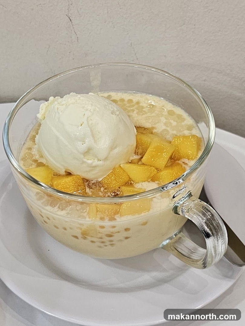 Mango Sago with Ice Cream