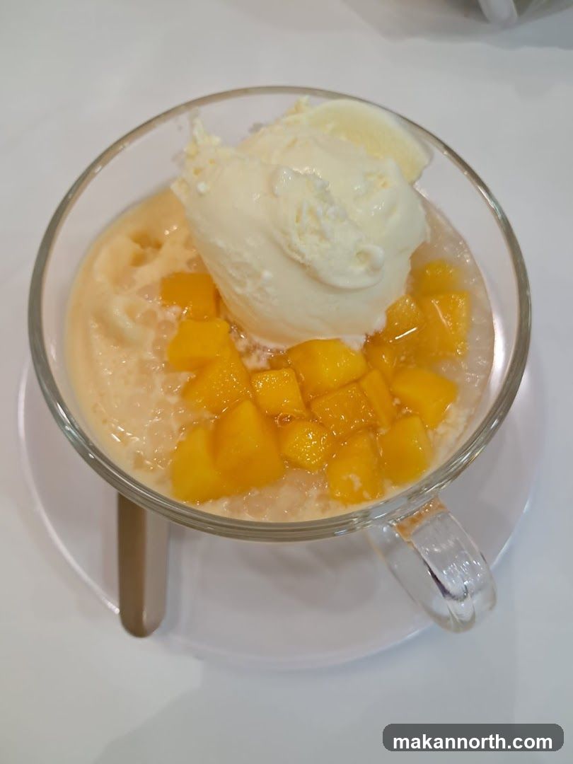Mango Sago with Ice Cream