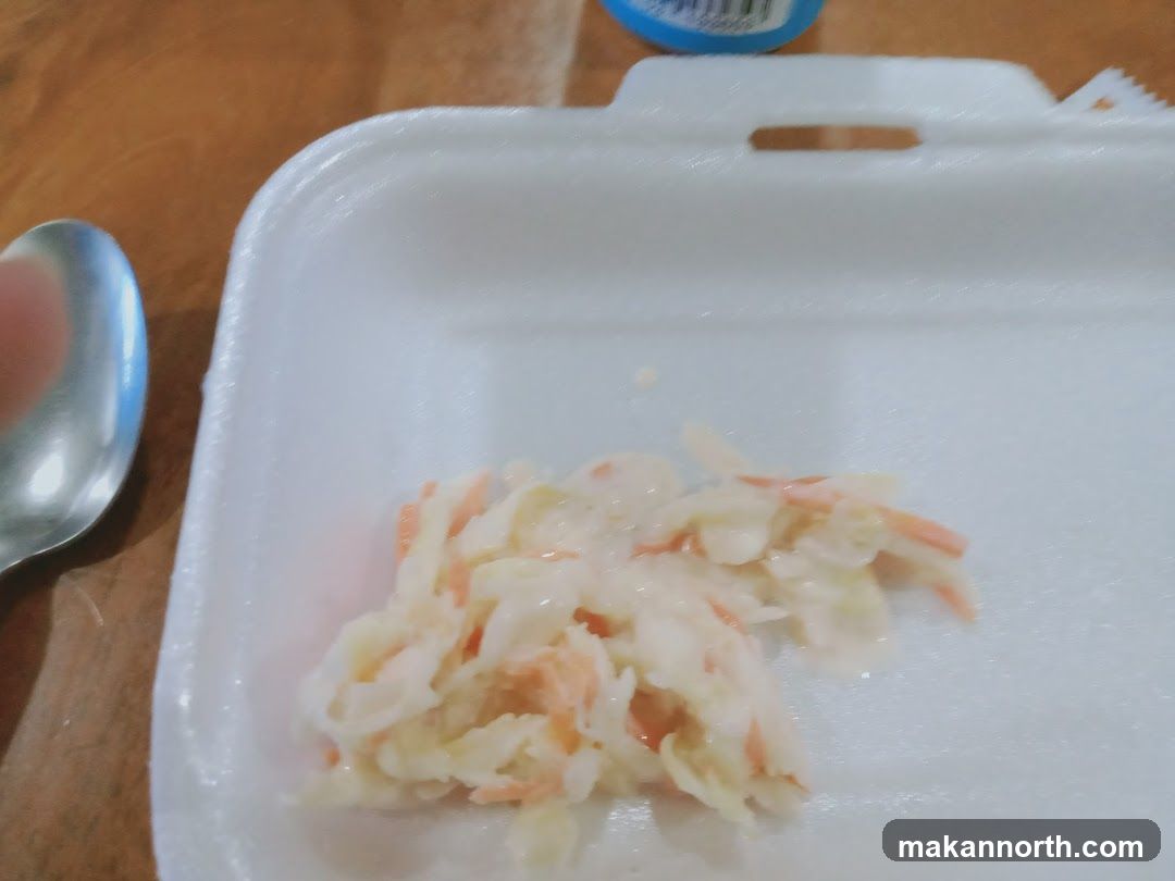 Coleslaw in a Takeaway Container
