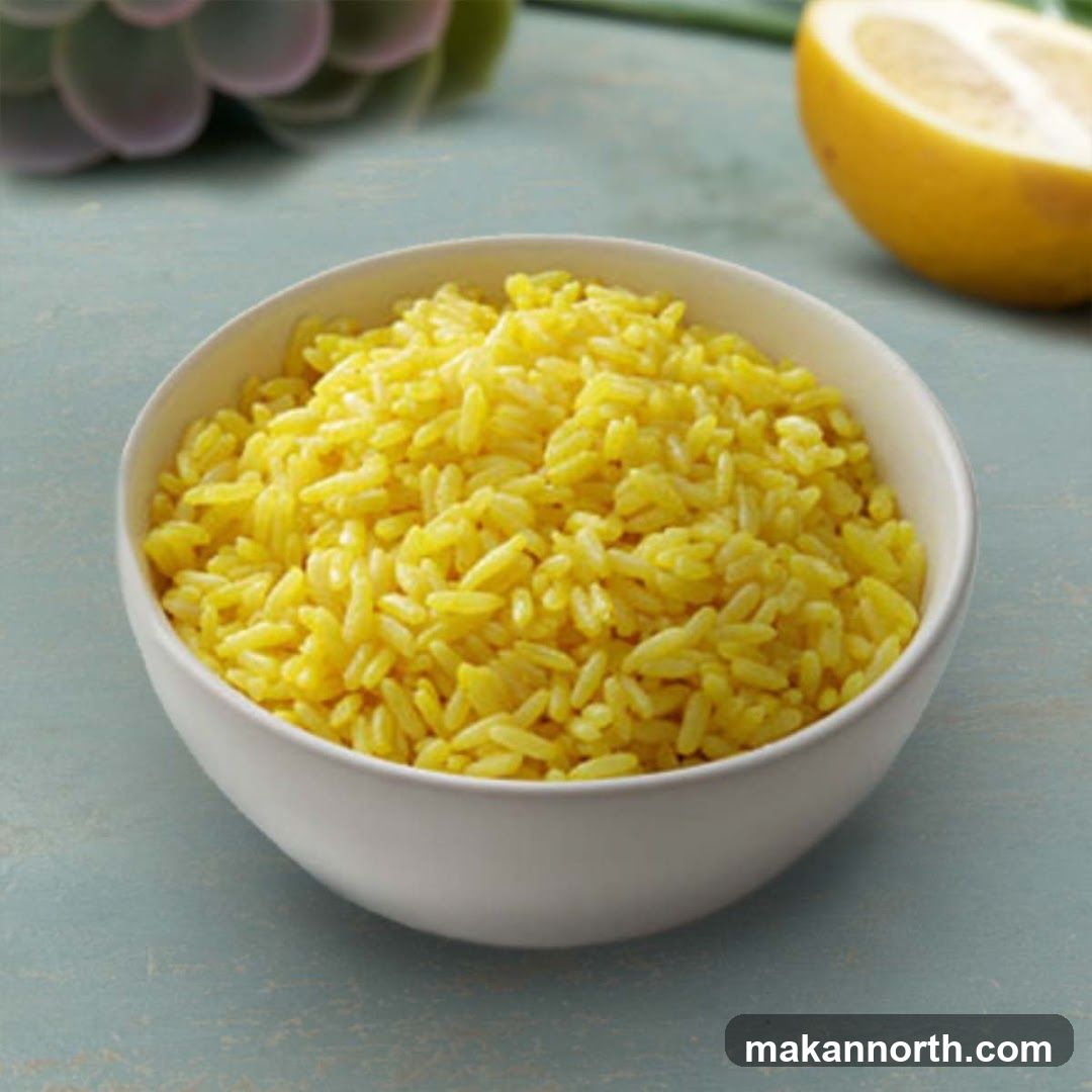 Yellow Rice in a Bowl