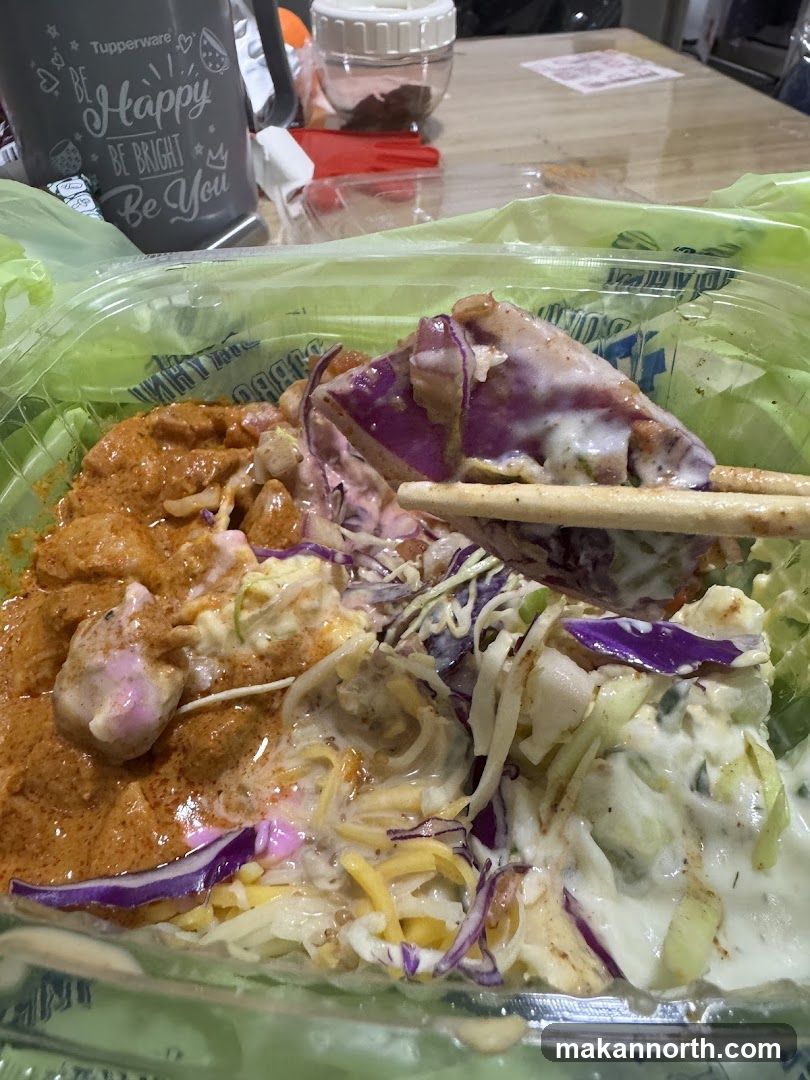 Salad with Chicken and Dressing