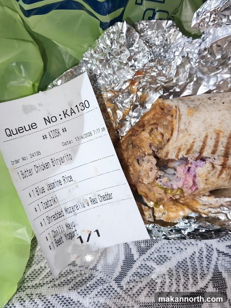 Food Order Receipt and Meal