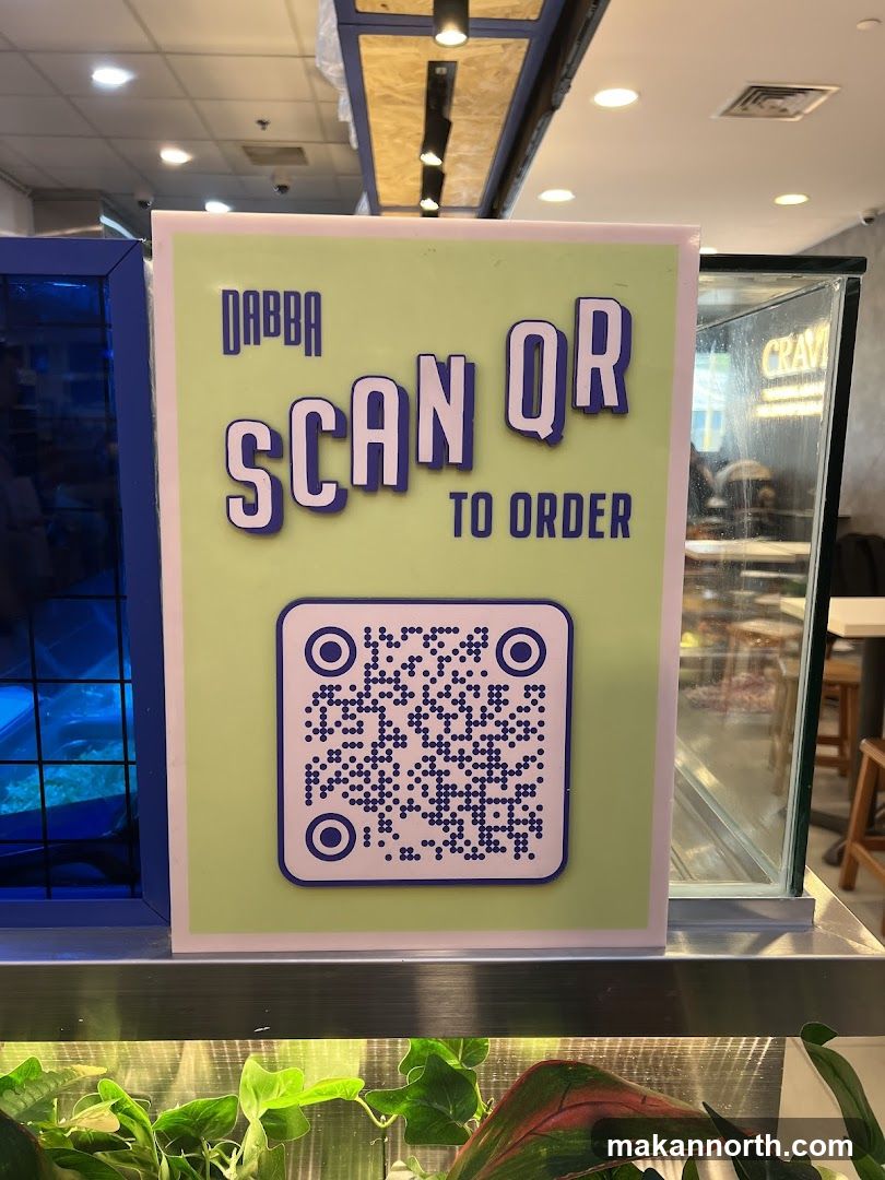 Dabba Scan QR to Order Sign