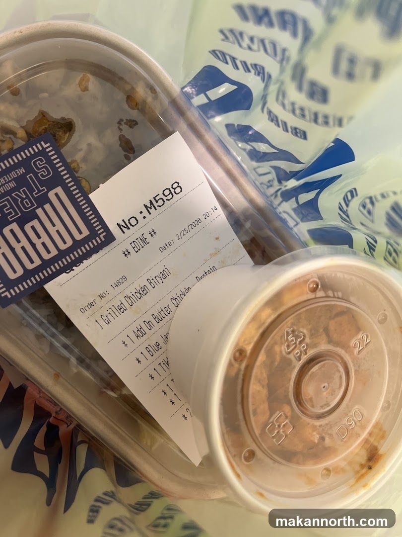 Food Order Receipt