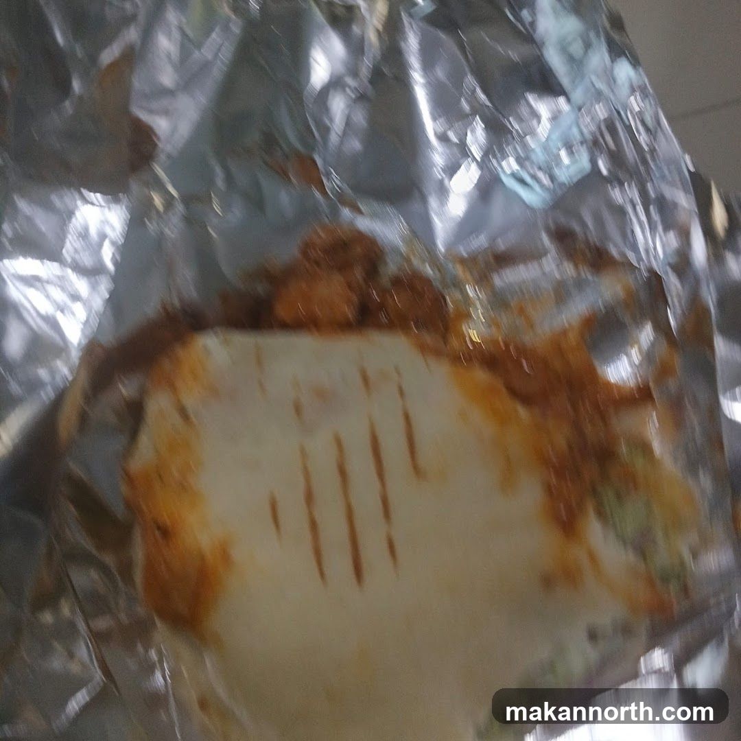 Food wrapped in foil