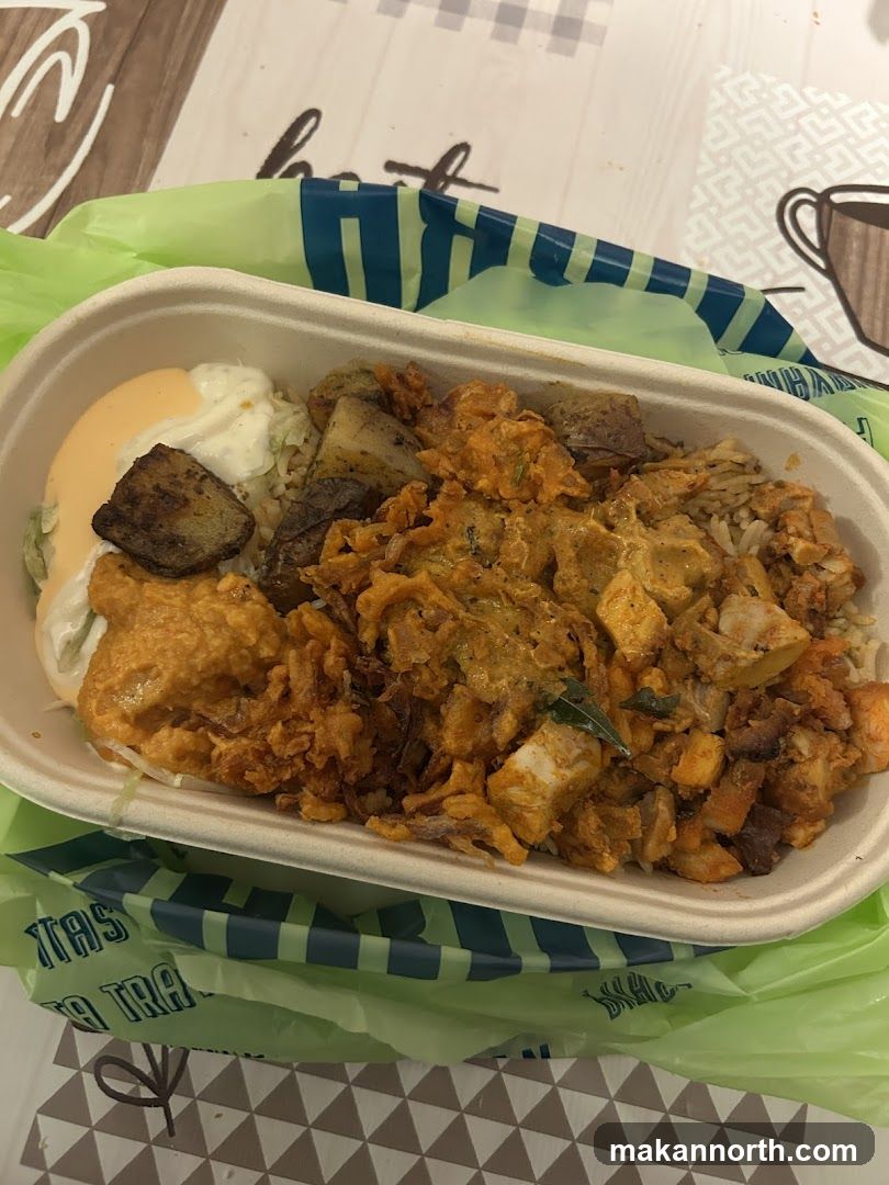 Takeout Bowl with Food