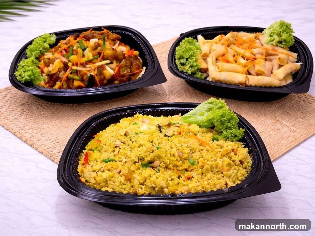 Three Takeaway Food Containers