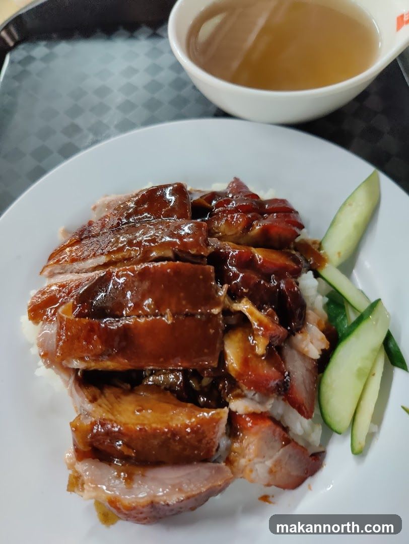 Roast Duck and Char Siu Rice