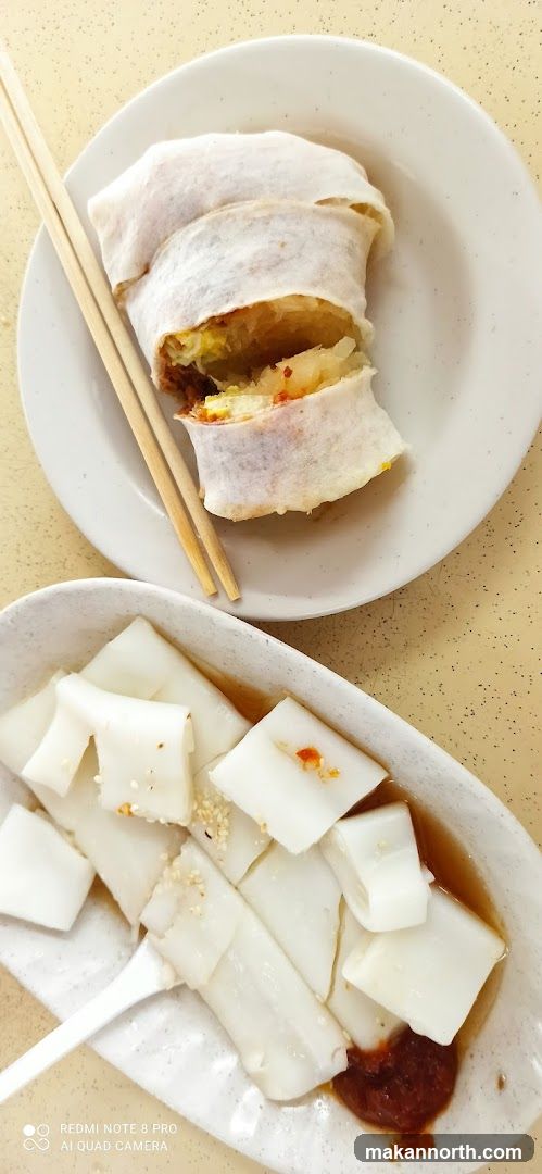 Chee Cheong Fun and Spring Rolls