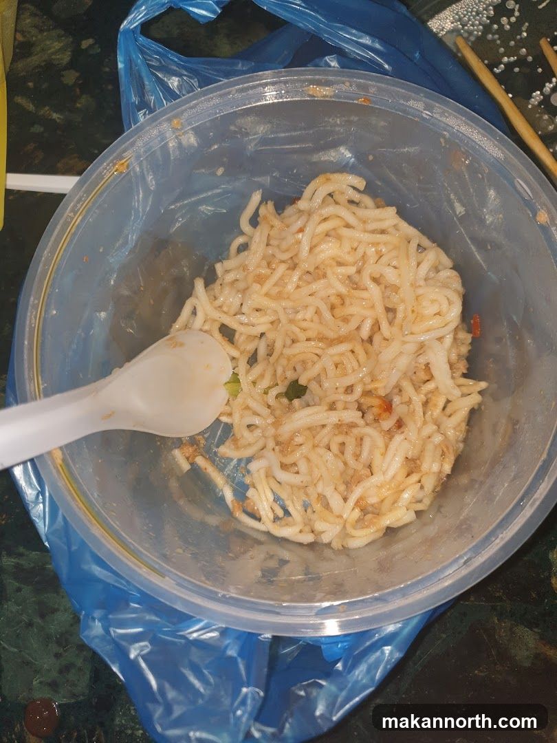 Noodles in a Takeout Container