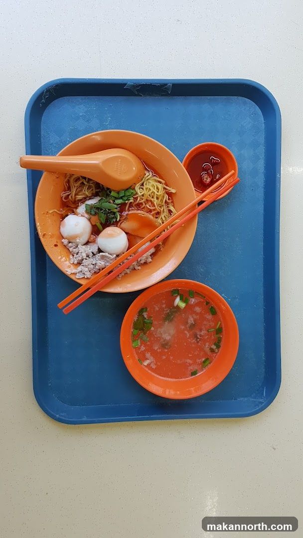Noodles with Fish Balls and Minced Meat