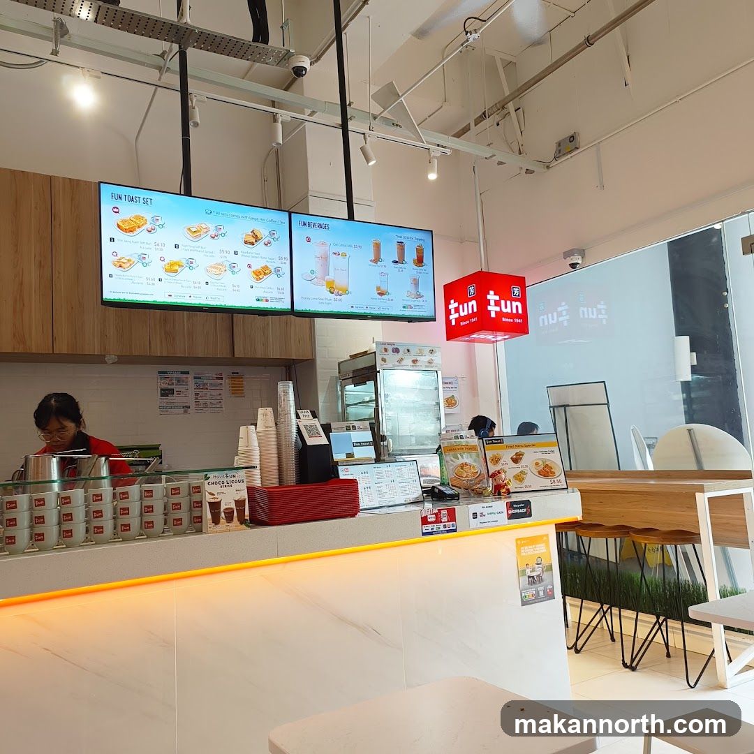 Cafe Interior with Menu Boards
