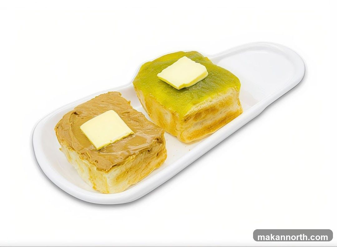 Peanut Butter and Pandan Toast