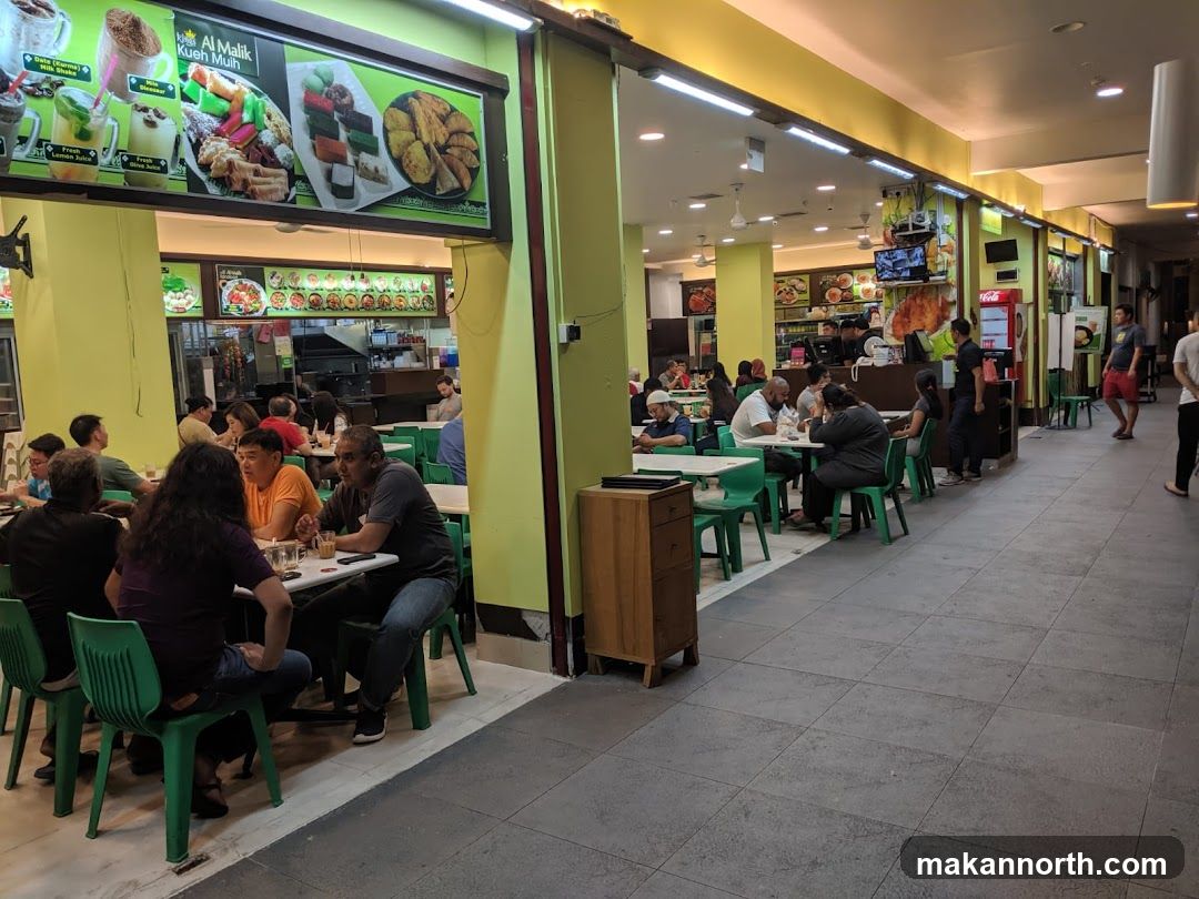 Food court with diners