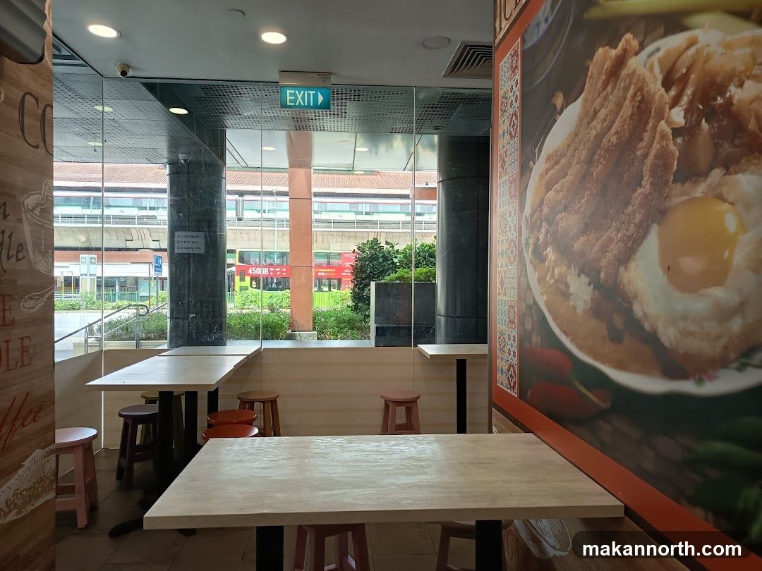 Restaurant Interior with Food Mural