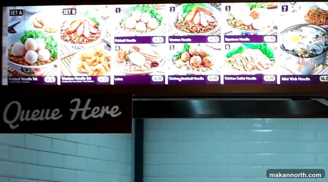 Noodle Menu
