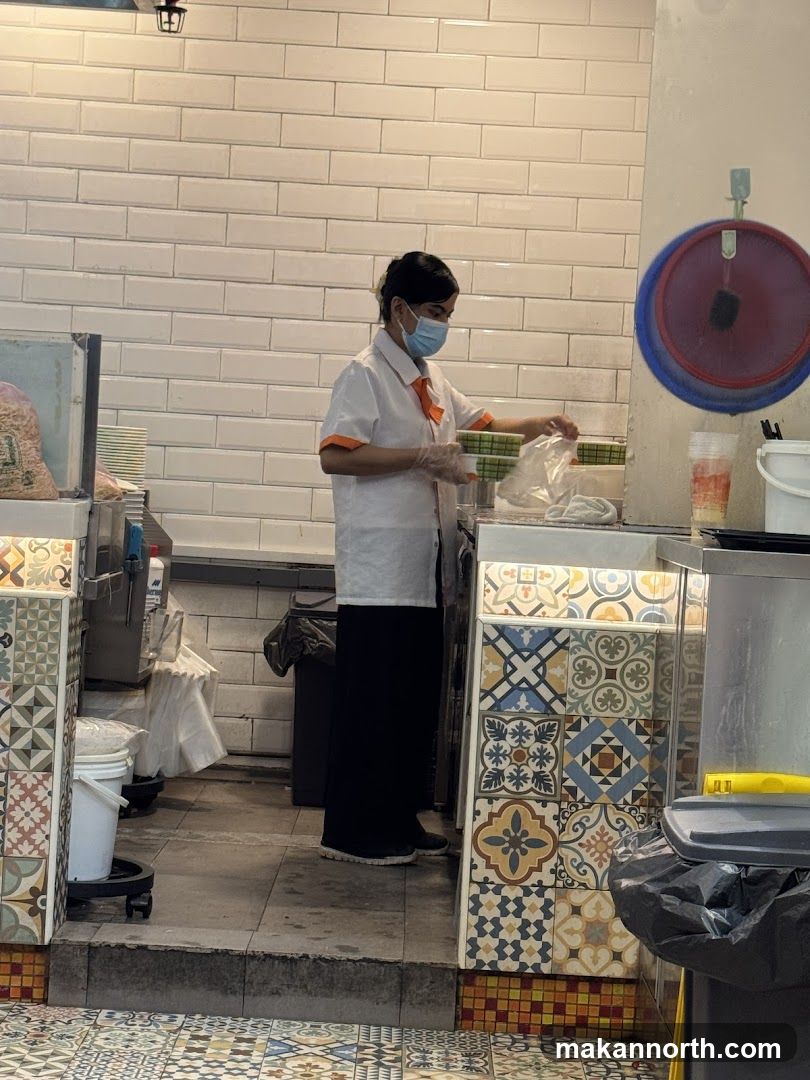 Staff preparing food