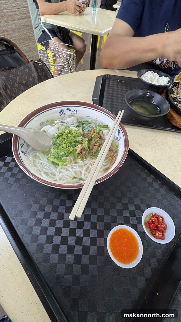 Noodle Soup with Condiments