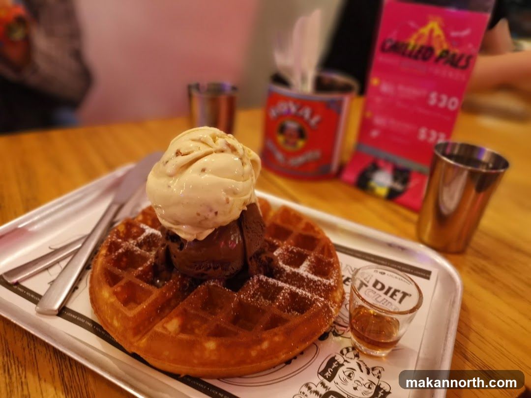 Waffle with Ice Cream
