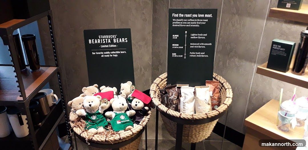Starbucks Bearista Bears and Coffee Roasts Display