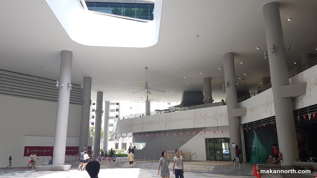 Modern Building Interior with People