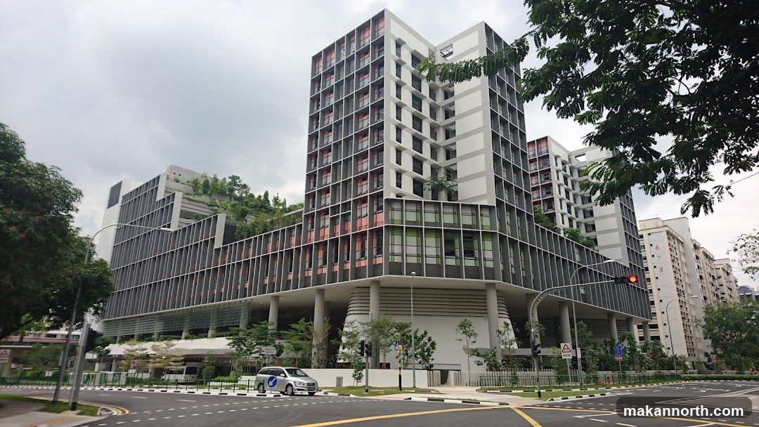 Modern Building with Greenery