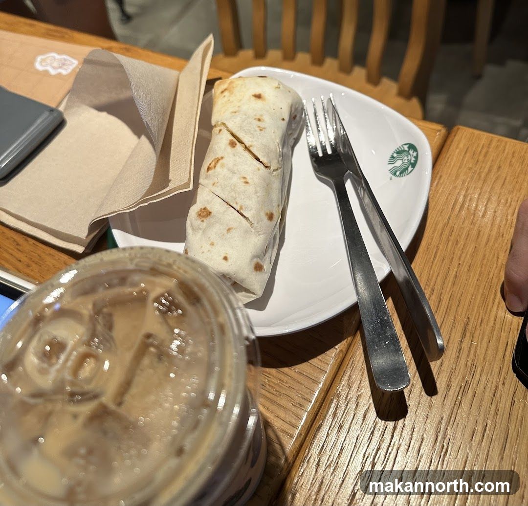 Burrito and Iced Coffee