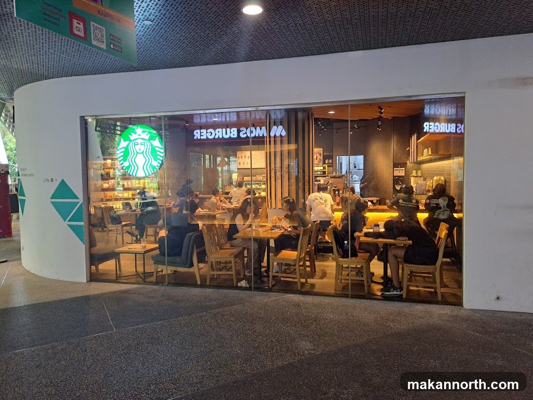 Starbucks and Mos Burger Interior