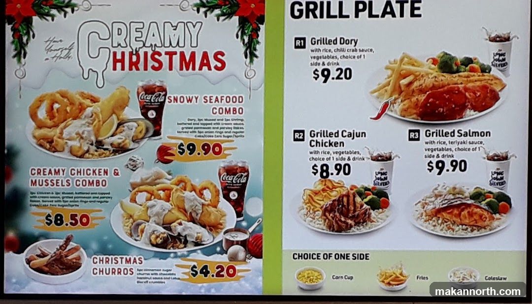 Creamy Christmas Grill Plate