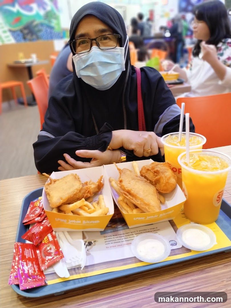 Woman and Food Tray