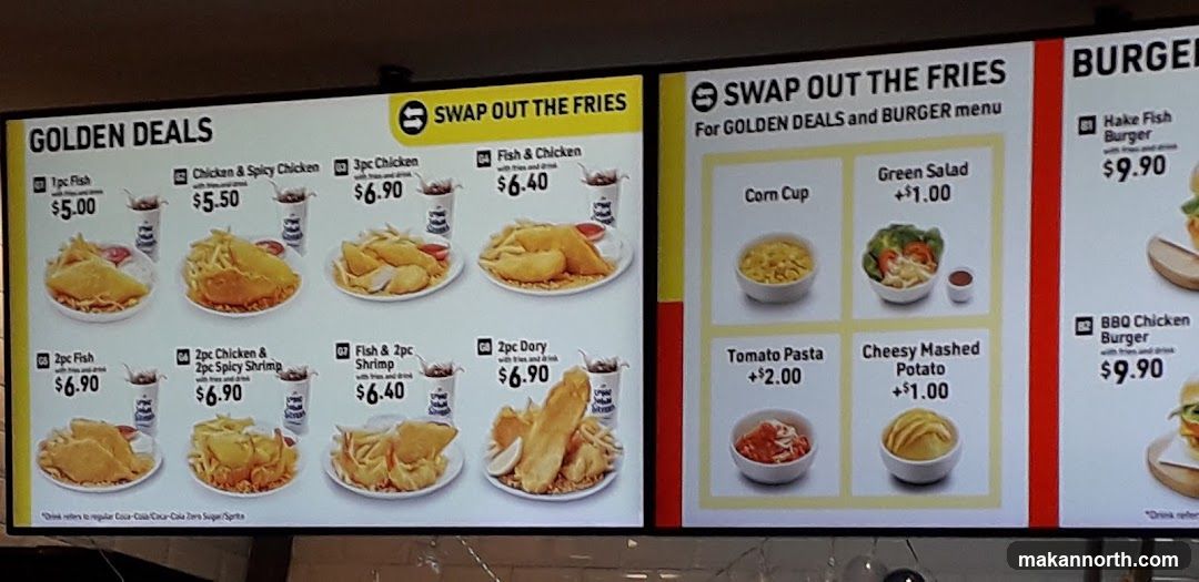 Golden Deals and Burger Menu