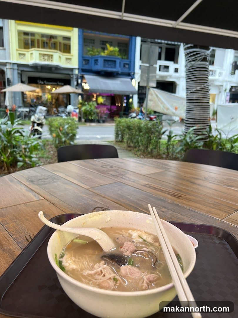 Noodle Soup at Outdoor Seating