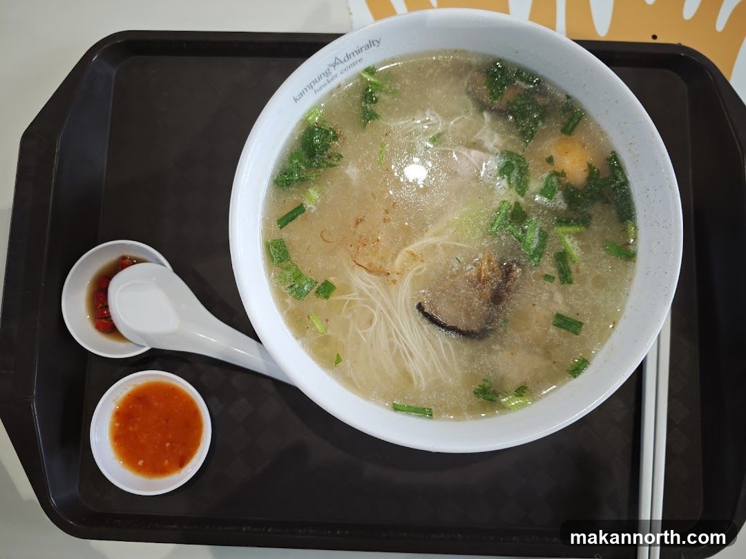 Noodle Soup with Chili and Garnish