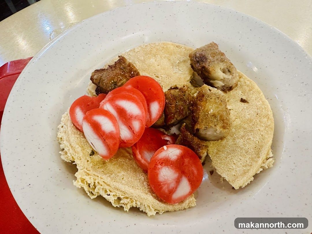 Fried Pork and Fish Cake Dish