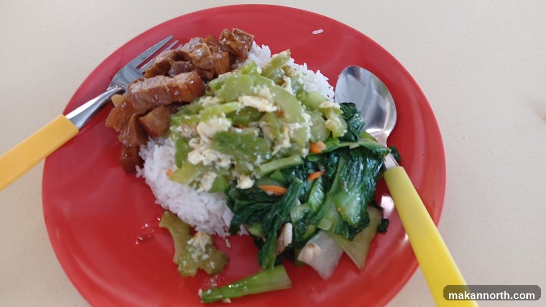 Plate of Rice with Toppings
