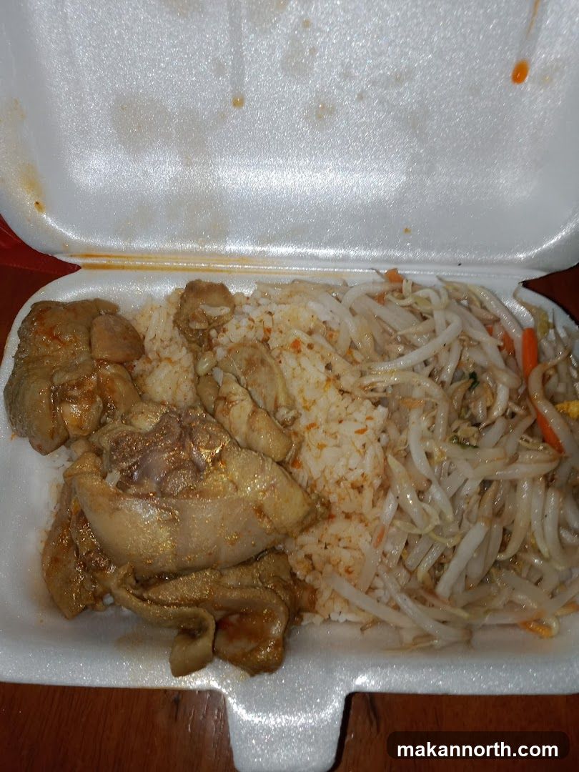 Chicken and Rice with Bean Sprouts