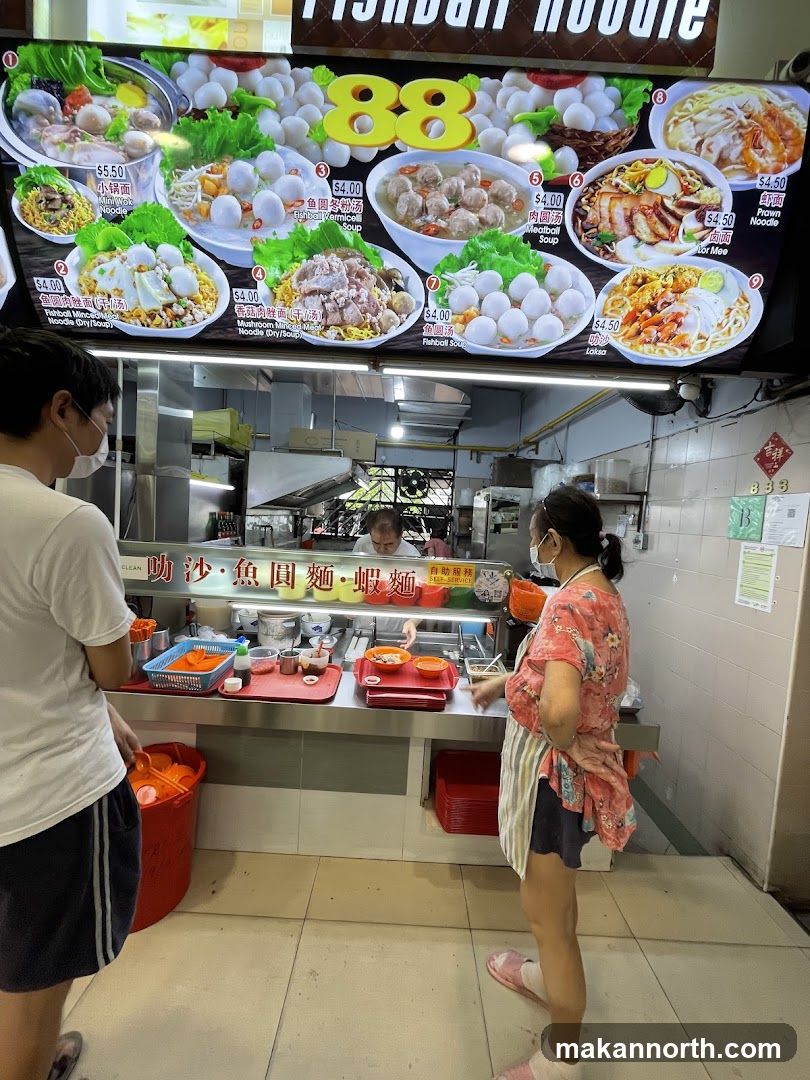 Fishball Noodle Menu