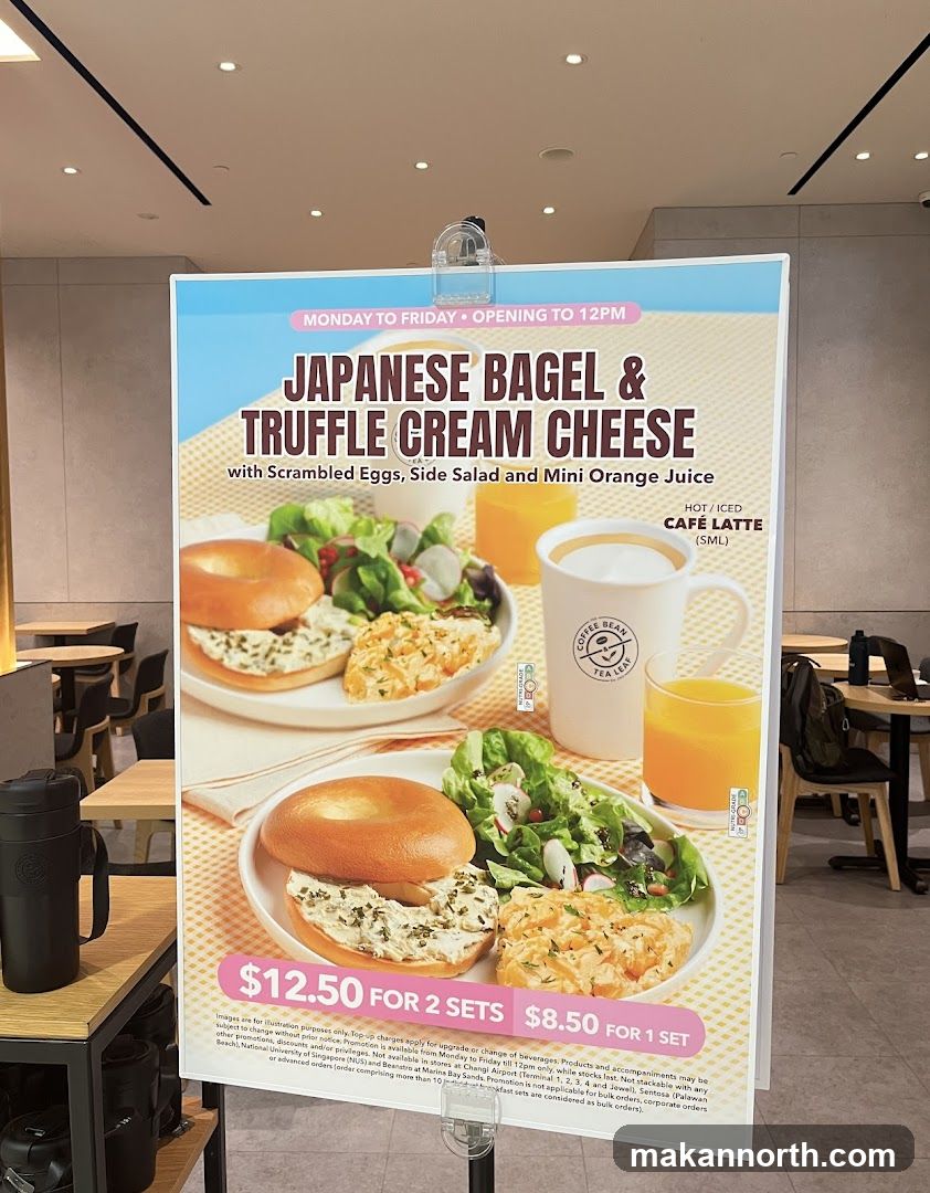 Japanese Bagel & Truffle Cream Cheese Promotion