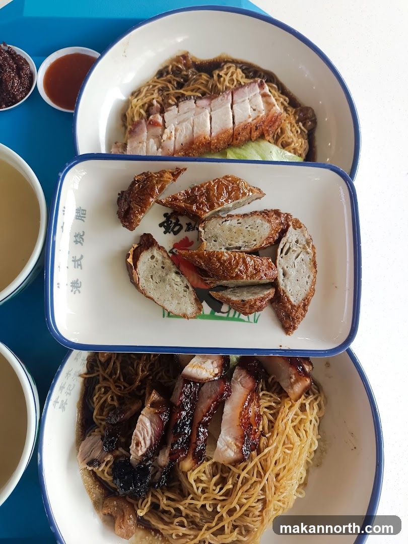 Noodles with Roasted Meats and Fried Items
