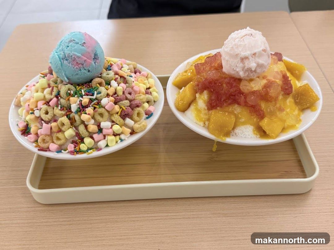 Desserts with Ice Cream
