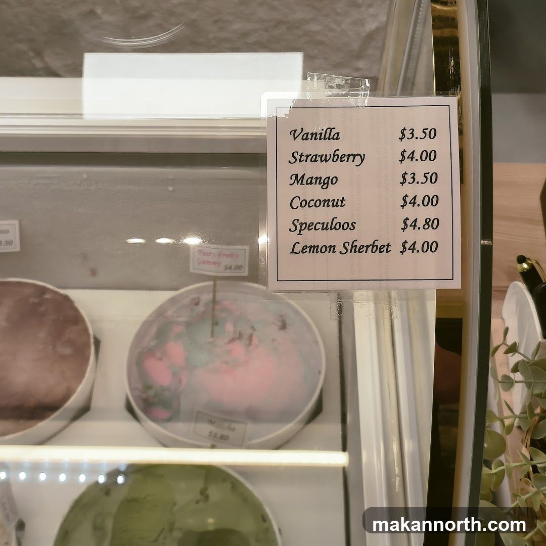 Ice Cream Menu