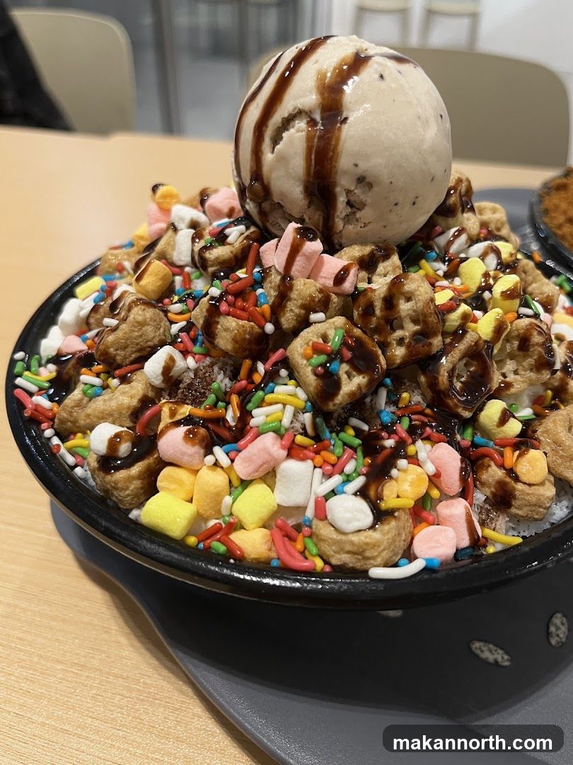 Dessert with Ice Cream and Sprinkles