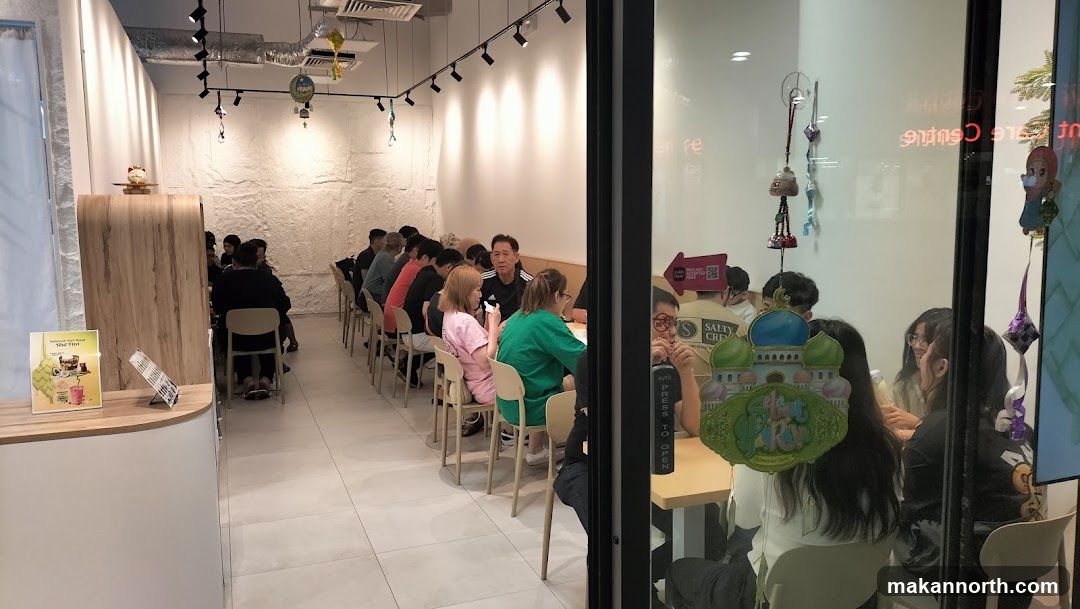 Interior of a bubble tea shop