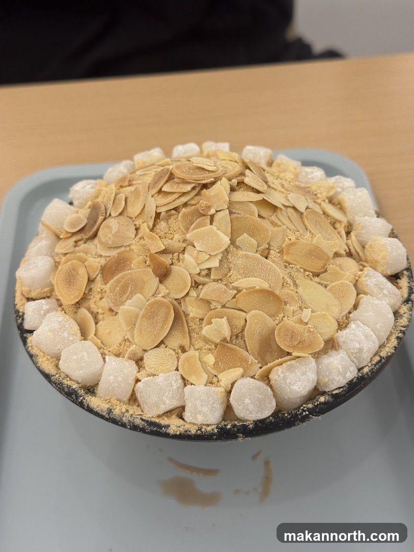 Dessert with Almonds and Mochi
