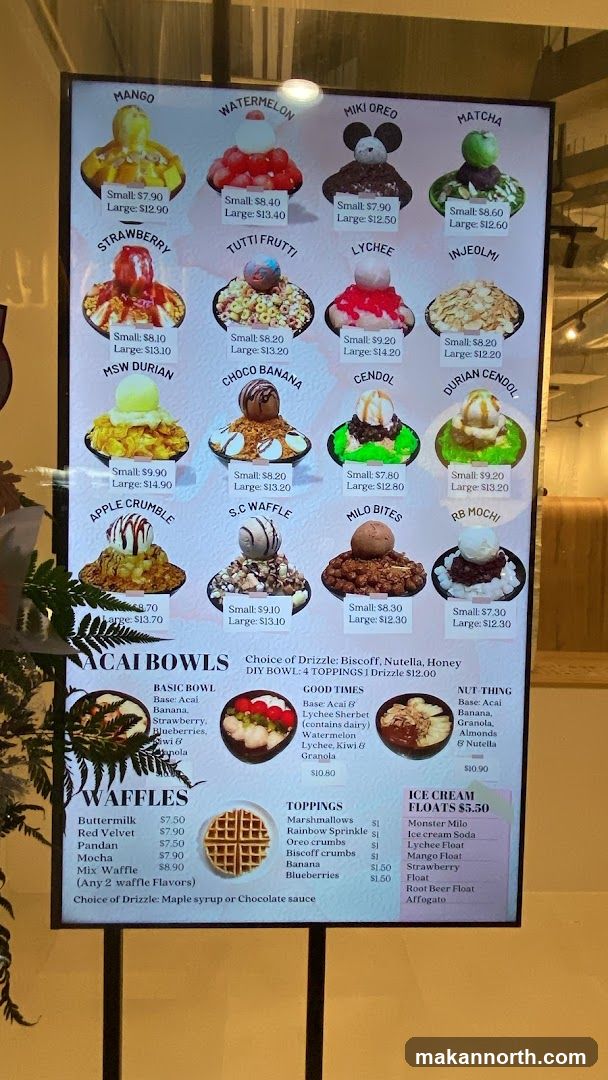 Dessert Menu