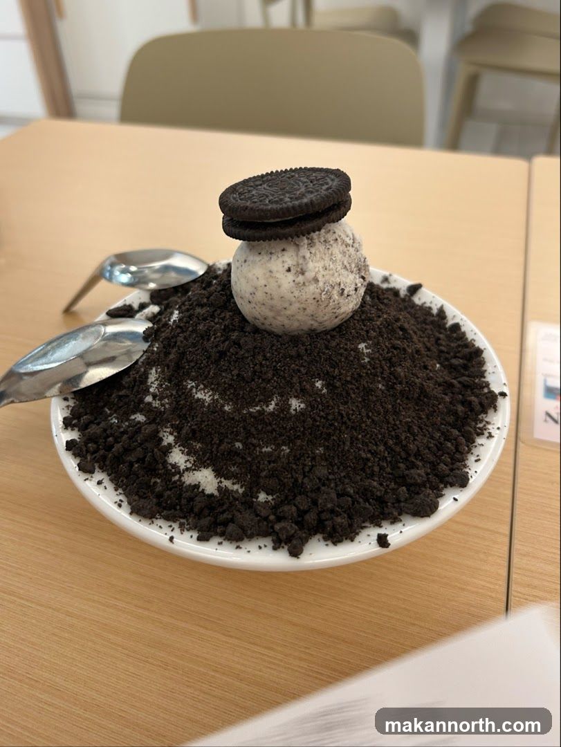 Oreo Shaved Ice Dessert