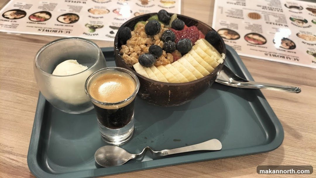 Acai Bowl with Espresso and Ice Cream