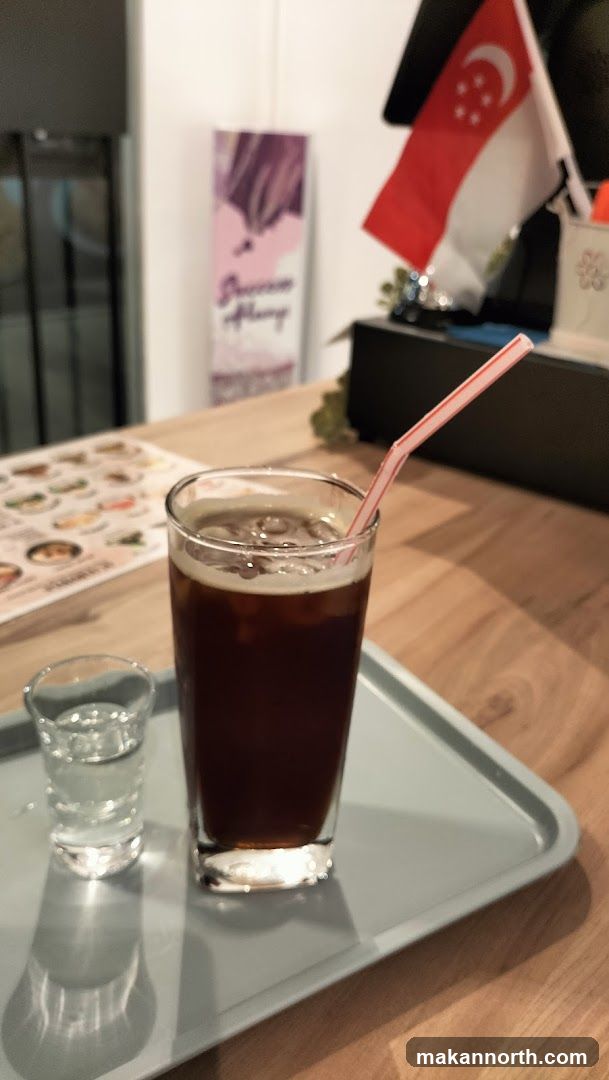 Iced Coffee and Water